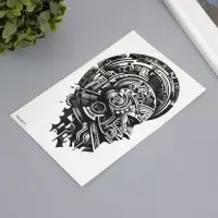 Переводная тату на тело чёрная &laquo;Этно человек&raquo;, 12.3&times;19 см