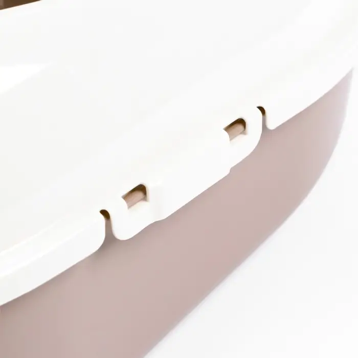 Лоток для кошек с бортом без сетки &laquo;Космо&raquo; 51.9&times;37.8&times;21.3 см, коричневый