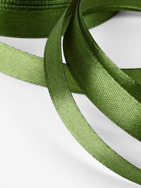 Лента атласная, 12 мм &times; 23&plusmn;1 м, насыщенно-зелёный №113