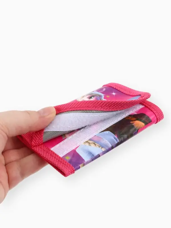 Кошелек детский на липучке &laquo;Холодное сердце&raquo; розовый 9&times;9&times;1