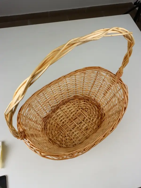 Корзина плетеная (ива) 52х35H16/23/55, 1 шт., натуральный