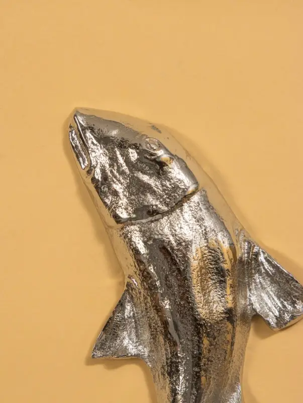 Крючок настенный "Рыба" 9х6,5х28 см, алюминий