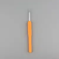 Крючок для вязания, с пластиковой ручкой, d=3.5 мм, 14 см, МИКС