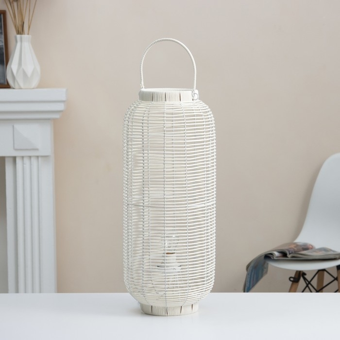 Настольная лампа Настольная лампа "Нава" Е27 15Вт белый 25х25х60 см RISALUX