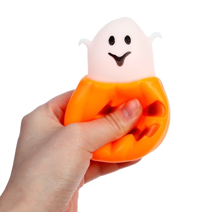 Антистресс игрушка - мялка «Тыква с привидением» Антистресс игрушка - мялка «Тыква с привидением»