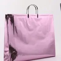 Пакет подарочный ПВХ, голография, розовый, пластиковая ручка, 50×42×12 см Пакет подарочный ПВХ, голография, розовый, пластиковая ручка, 50×42×12 см