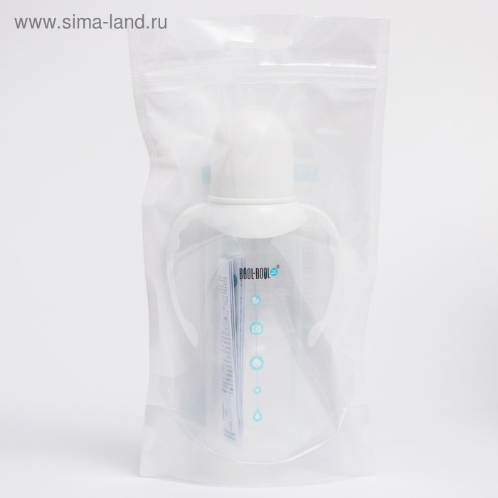 Бутылочка для кормления SIMPLE MED +, классика, с ручками, 250 мл.,  от 0 мес, медл. поток