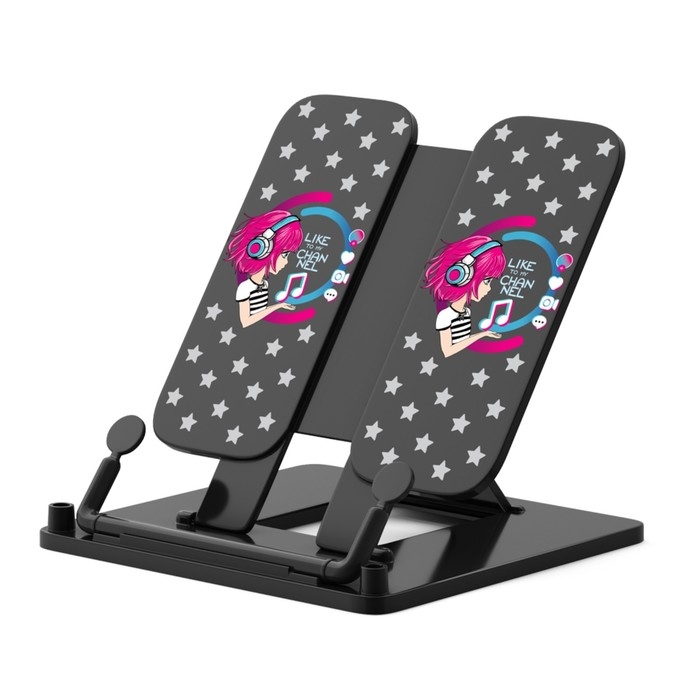 Подставка для книг ErichKrause Top Blogger, пластик, черная Подставка для книг ErichKrause Top Blogger, пластик, черная