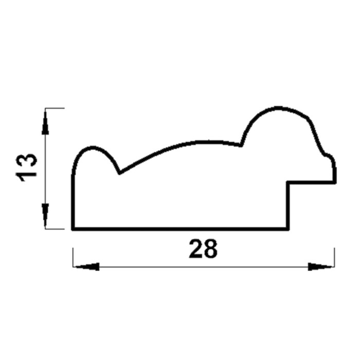 Рама для картин (зеркал) 40 х 50 х 2.8 см, пластиковая, Calligrata 644861, белая/золото Рама для картин (зеркал) 40 х 50 х 2.8 см, пластиковая, Calligrata 644861, белая/золото