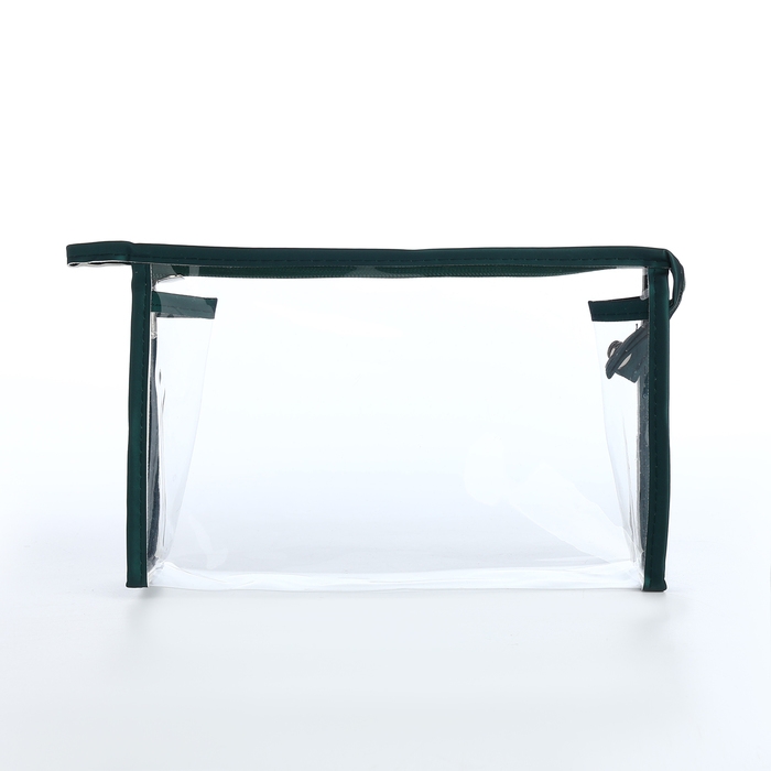 Набор косметичек 2 в 1 на молнии, цвет зелёный Набор косметичек 2 в 1 на молнии, цвет зелёный