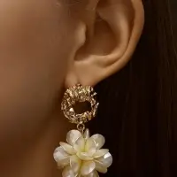 Серьги ассорти &laquo;Воздушность&raquo;, цвет молочный в золоте