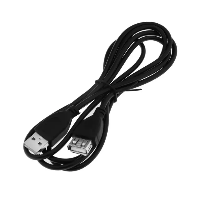 Кабель-удлинитель Luazon CAB-5, USB A (m) - USB A (f), 1.5 м, чёрный
