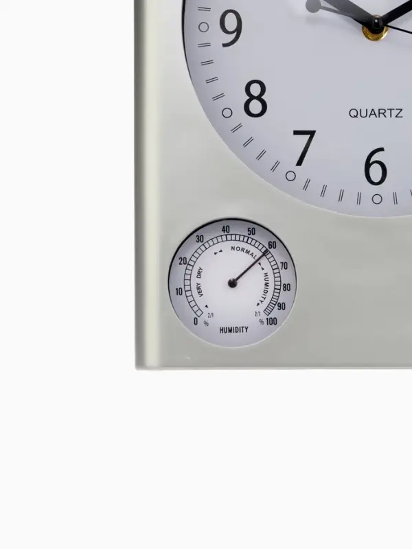 Часы настенные классические &laquo;Верность&raquo;, плавный ход, термометр, гигрометр, 29.5&times;25 см, d=20 см, от батарейки 1&times;АА