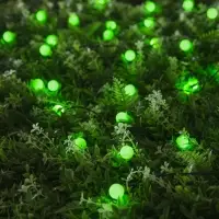 Гирлянда &laquo;Нить&raquo;, 4.5 м, уличная, с насадками &laquo;Шарик&raquo;, IP44, 30 LED, 2 режима, солнечная батарея, тёмная нить, свечение зелёное