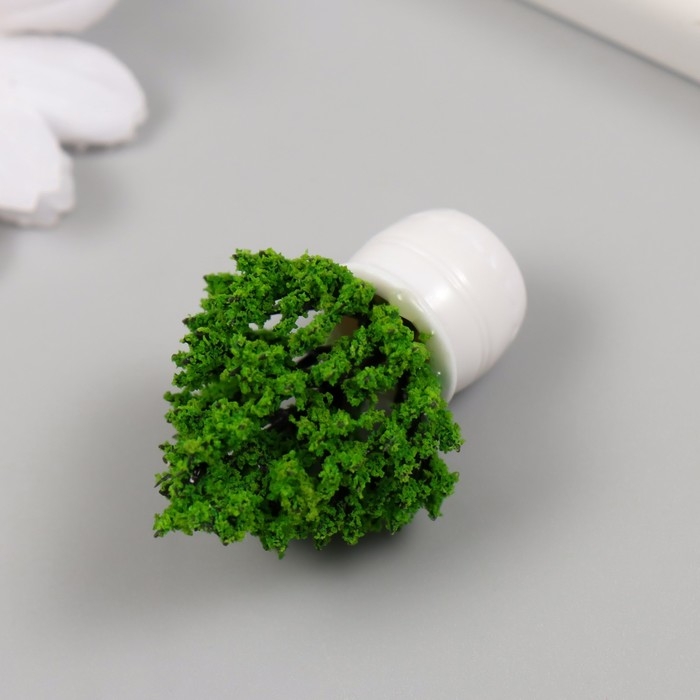 Искусственное растение для творчества пластик Искусственное растение для творчества пластик "Деревце в горшке" 3х3х5 см