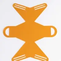 Кожанная подарочная сумочка 13 х12 х 5,5 см желтая