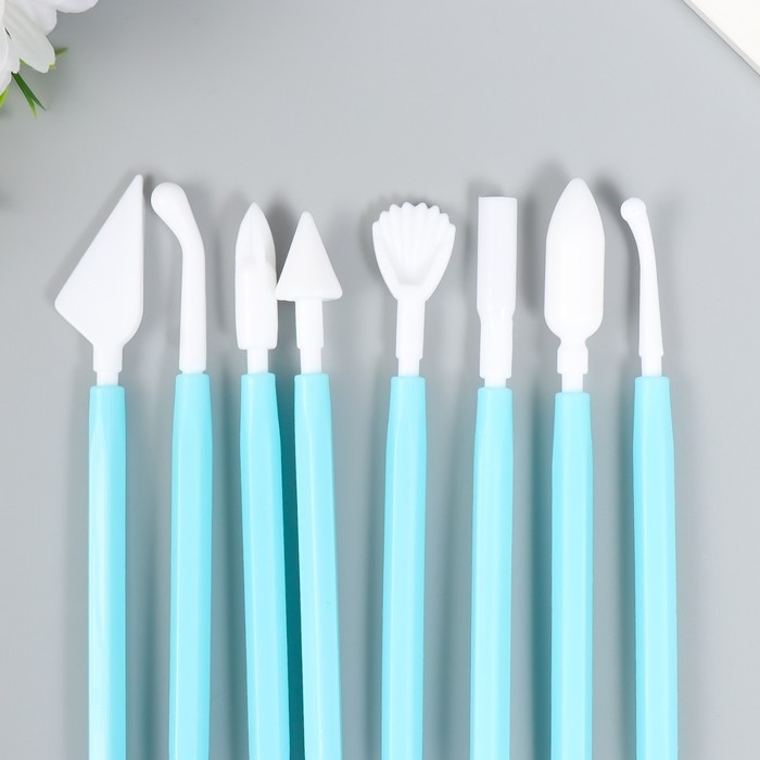 Инструмент для моделирования пластик набор 8 шт 15,5 см МИКС Инструмент для моделирования пластик набор 8 шт 15,5 см МИКС