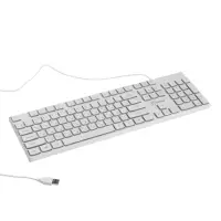 Клавиатура Smartbuy ONE 250, проводная, мембранная, 104 клавиши, USB, с подсветкой, белая
