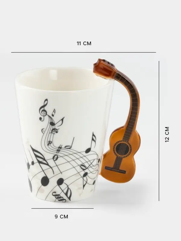 Кружка &laquo;Инструменты. Гитара&raquo;, 350 мл, керамика, белая