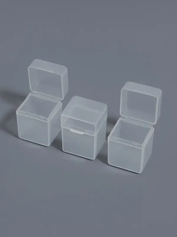 Контейнеры для хранения мелочей, 2.5×2.3×3.4 см, 3 шт., прозрачные