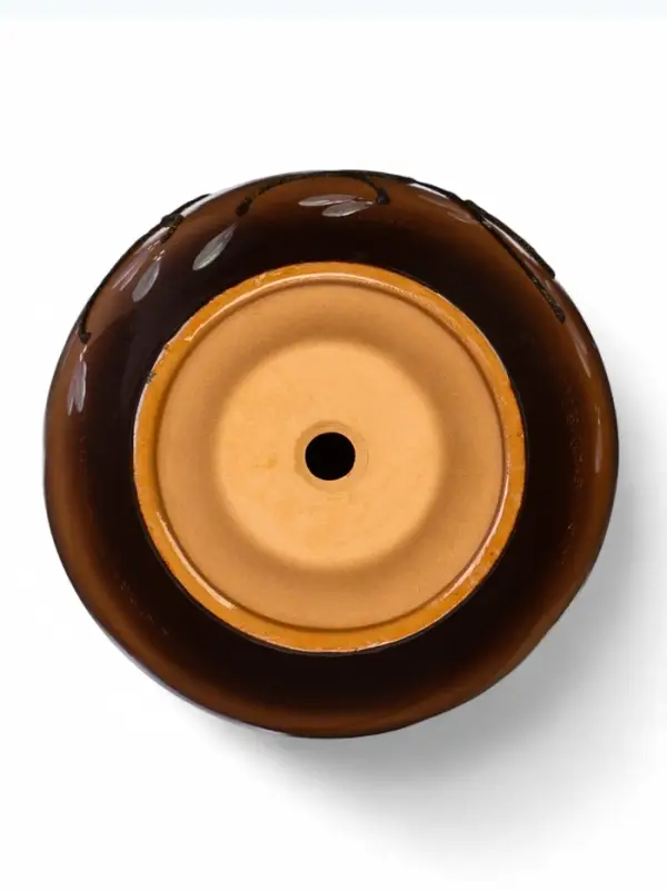 Горшок цветочный поддоном  2,5 л,  керамика, Миндаль (М) Горшок цветочный поддоном  2,5 л,  керамика, Миндаль (М)