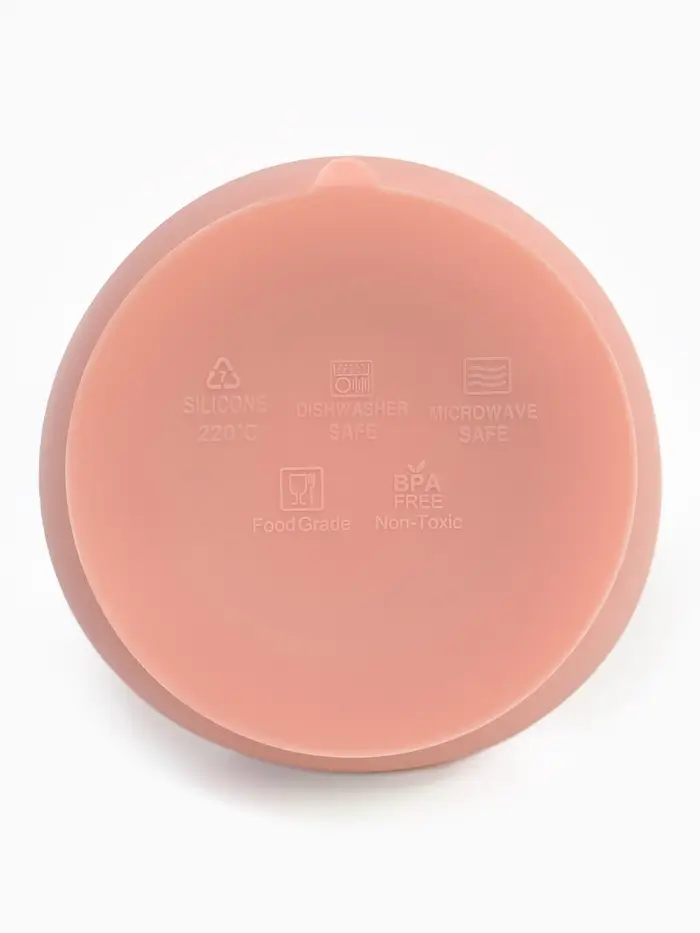 Тарелка детская на присоске и ложка, розовый, Mum&Baby Тарелка детская на присоске и ложка, розовый, Mum&Baby