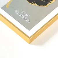 Фоторамка пластик 15х20 см "Современная классика" золото и белый 20,8х15,8х1,5 см