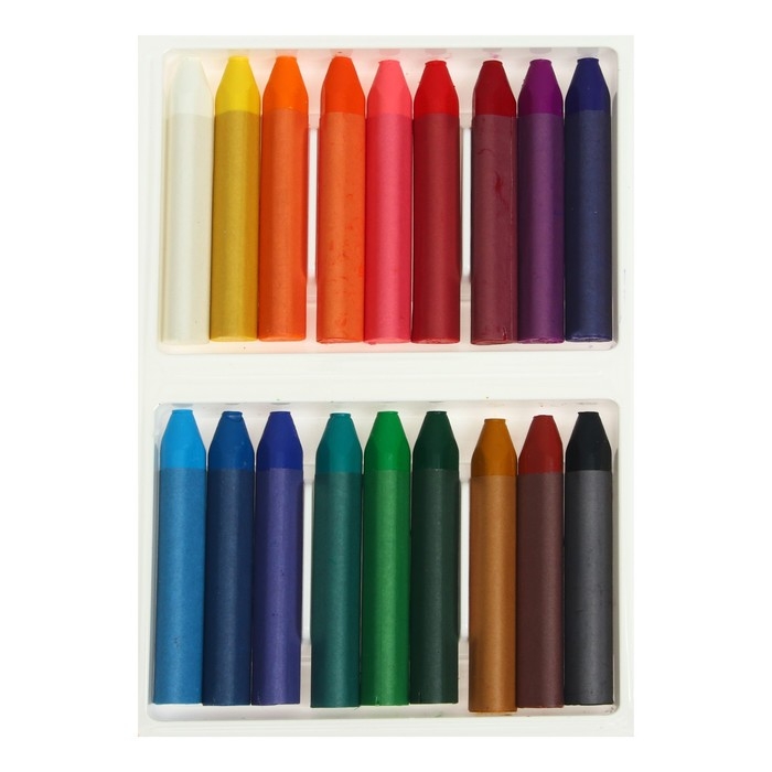 Пастель масляная 18 цветов,  Пастель масляная 18 цветов, "Луч" Школа творчества, трёхгранная