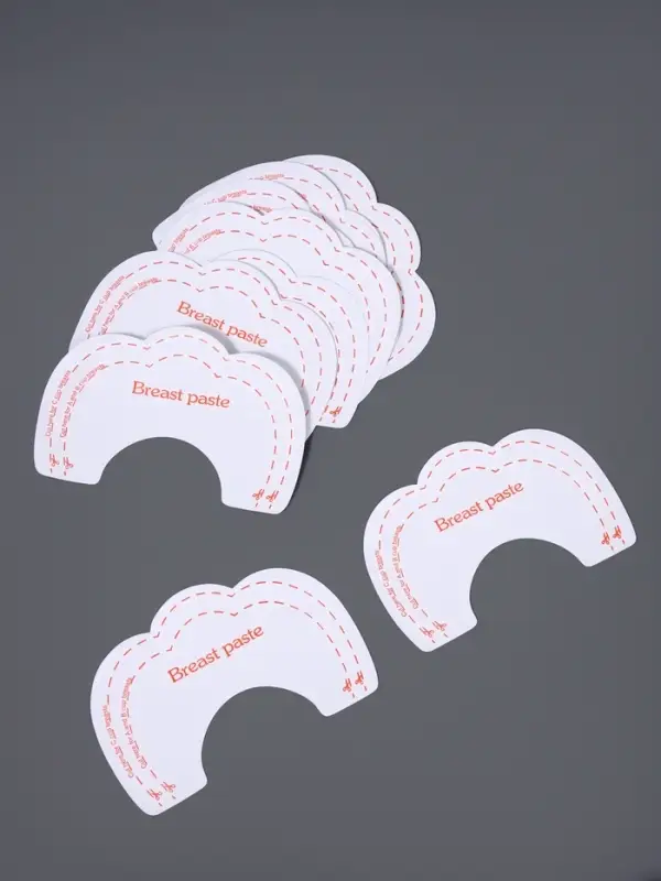 Тейпы для поддержки груди, набор - 5 пар, на клеевой основе, 12&times;8 см, белые