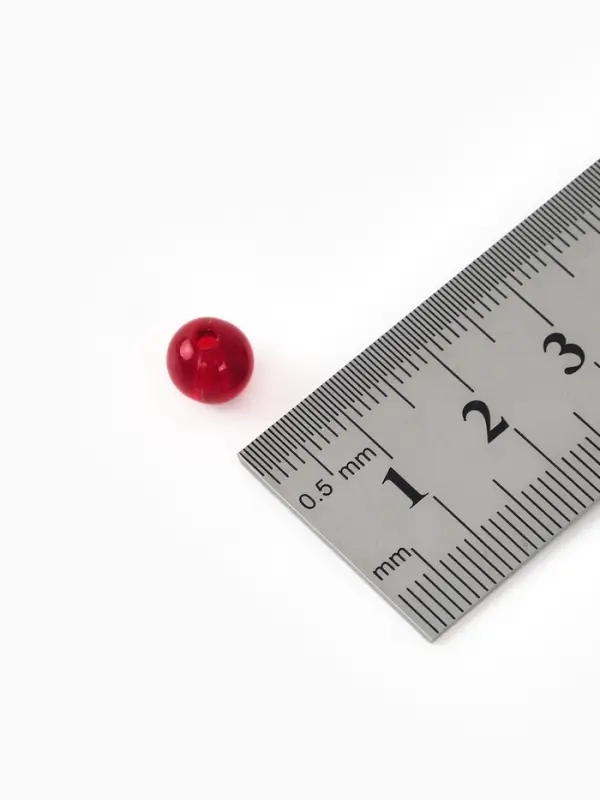 Бусина &laquo;Гранат&raquo;, d=8 мм, набор &plusmn;60 шт. акрил, акрил, бордовая