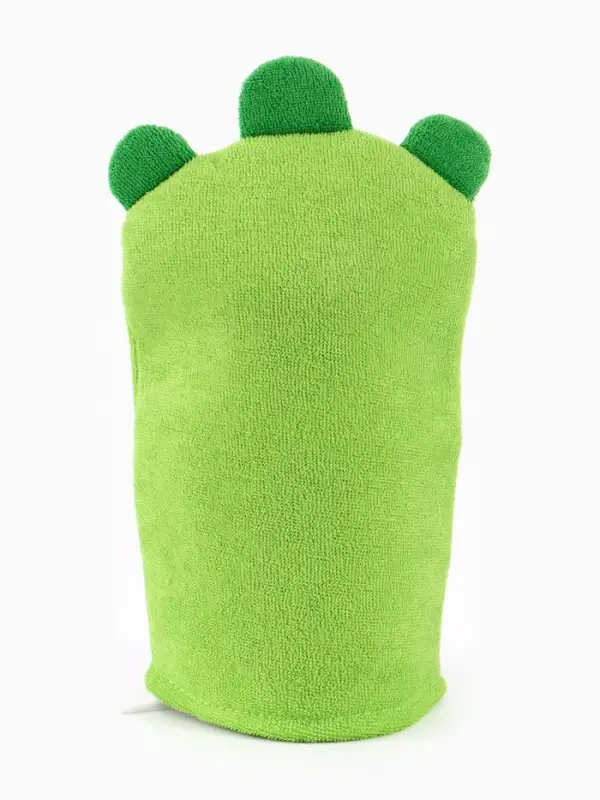 Мочалка детская для купания &laquo;Крокодильчик Кроки&raquo;, варежка, из махры, ЦЫП-ЦЫП