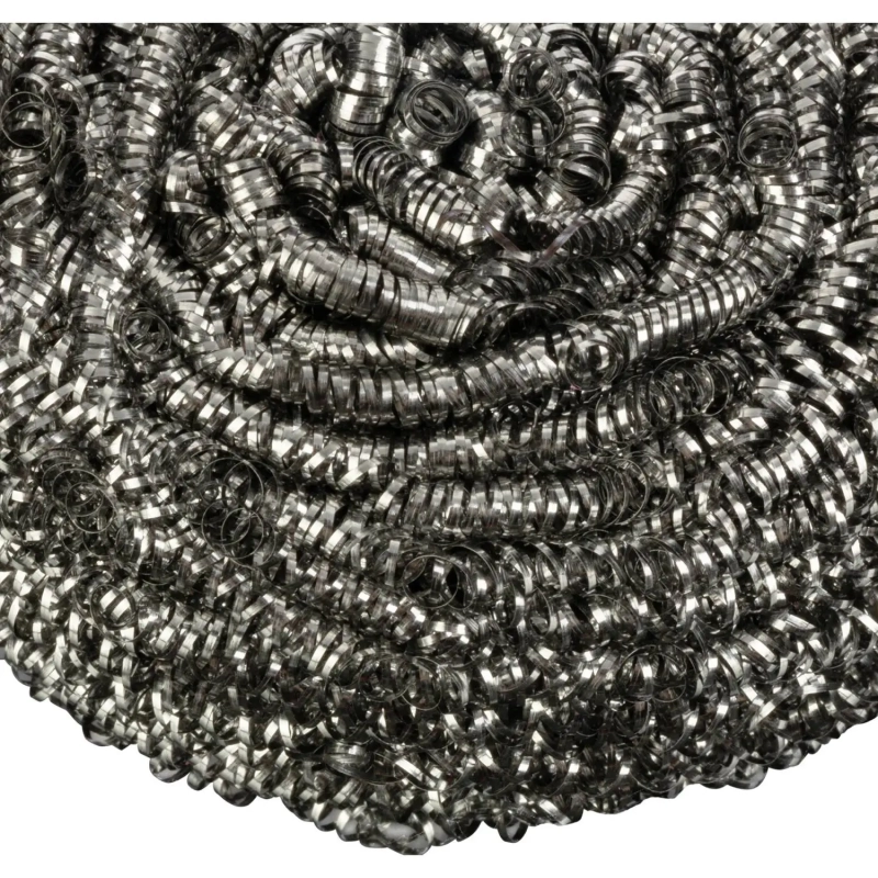 Губка-мочалка для мытья посуды YORK Макси спиральная стальная