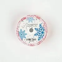 Лента декоративная репсовая &laquo;С Новым годом!&raquo;, 2 см &times; 5 м