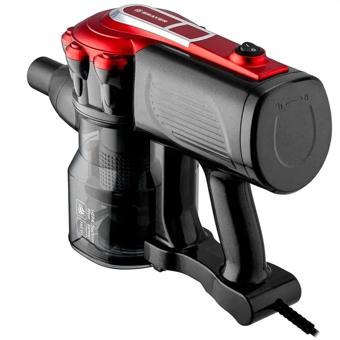 Пылесос BRAYER 4268BR, вертикальный, 600 Вт, 0.8 л, 70 дБ, 8 м, 2.8 кг, 2 насадки