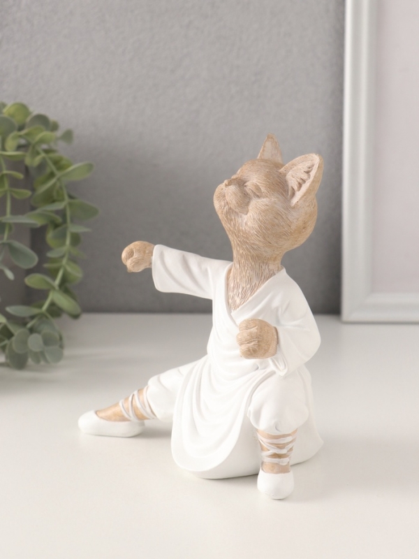 Сувенир полистоун Сувенир полистоун "Кот каратист" 14х7,5х15 см