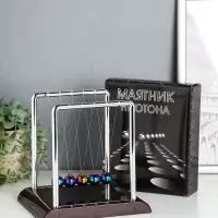 Маятник настольный антистресс &laquo;Шары Ньютона. Колыбель техно&raquo;, пластик, бензиновые шары, 18&times;15&times;17.5 см