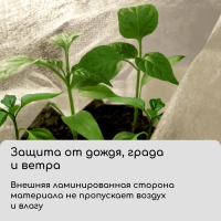 Материал укрывной, 10 × 1,6 м, ламинированный, плотность 30 г/м², спанбонд с УФ-стабилизатором, белый, Greengo
