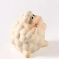 Фигурка керамическая &laquo;Кудрявый барашек&raquo;, 8.3 см, керамическая