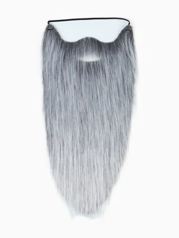 Карнавальная борода 40 см седая Карнавальная борода 40 см седая