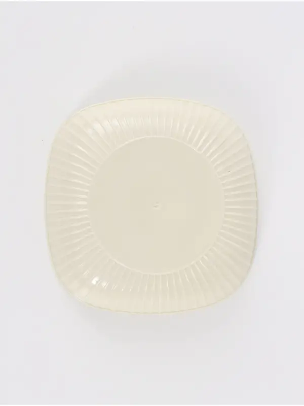 Тарелка пластиковая детская, 14.5&times;14.5 см, Синий трактор