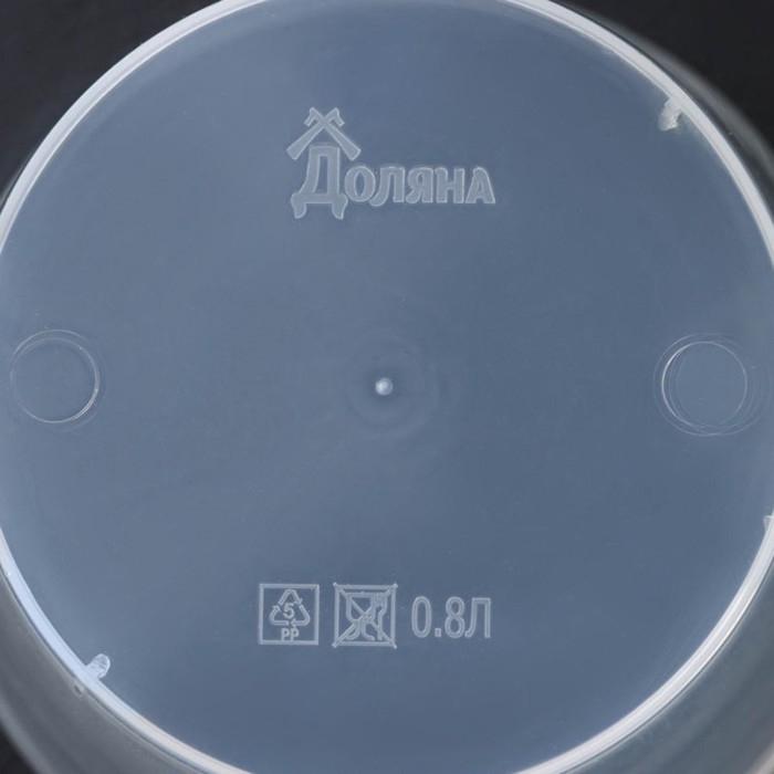 Горшок для орхидей с поддоном Доляна, 800 мл, пластиковый, прозрачный Горшок для орхидей с поддоном Доляна, 800 мл, пластиковый, прозрачный