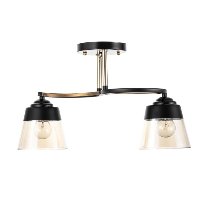 Люстра Люстра "Рори" 2хЕ27 40Вт черный 40х40х28 см