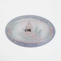 Блюдо сервировочное овальное &laquo;Новогодняя композиция&raquo;, 24.5&times;15&times;2 см