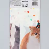 Скатерть одноразовая &laquo;Котики фотографичные&raquo;, 130&times;180 см
