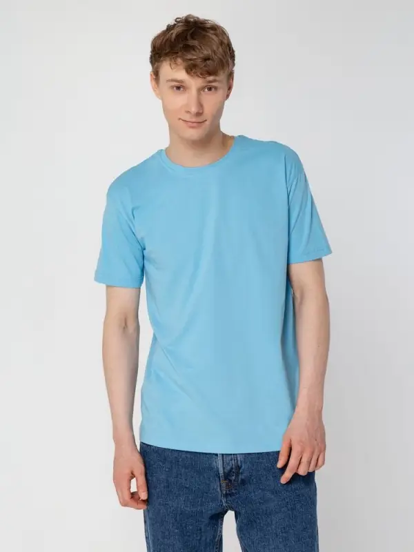 Футболка унисекс T-bolka 160, голубая, размер S Футболка унисекс T-bolka 160, голубая, размер S