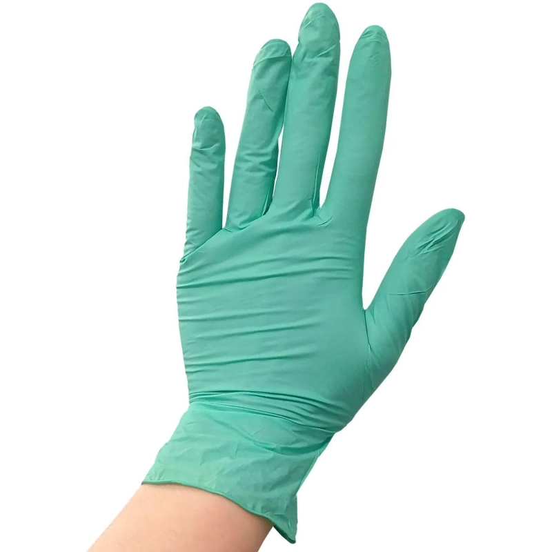 Перчатки нитрил. н/с. н/о, зеленые MediOk (S) 50п/уп, 4гр