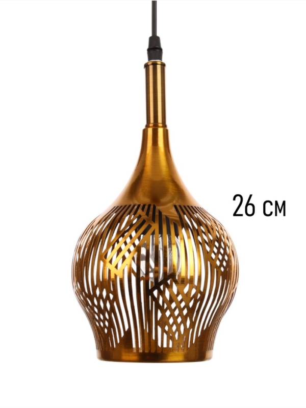 Светильник Nicole 1х40Вт Е27 медь 18х18х25см