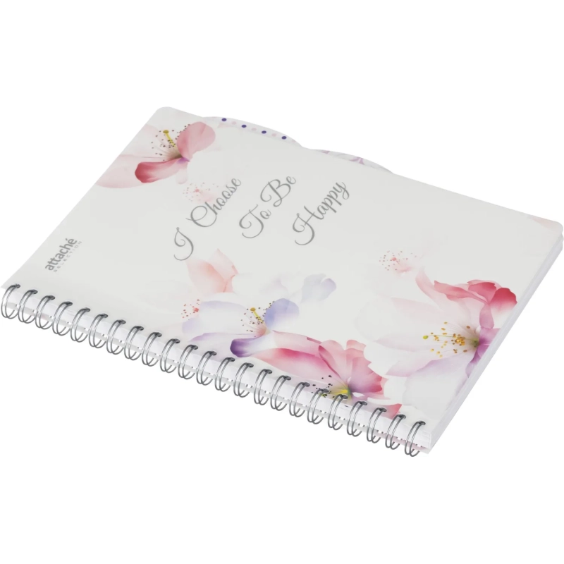 Бизнес-тетрадь А4,140л,кл,спир.пласт Attache Selection Flower Dreams 876751