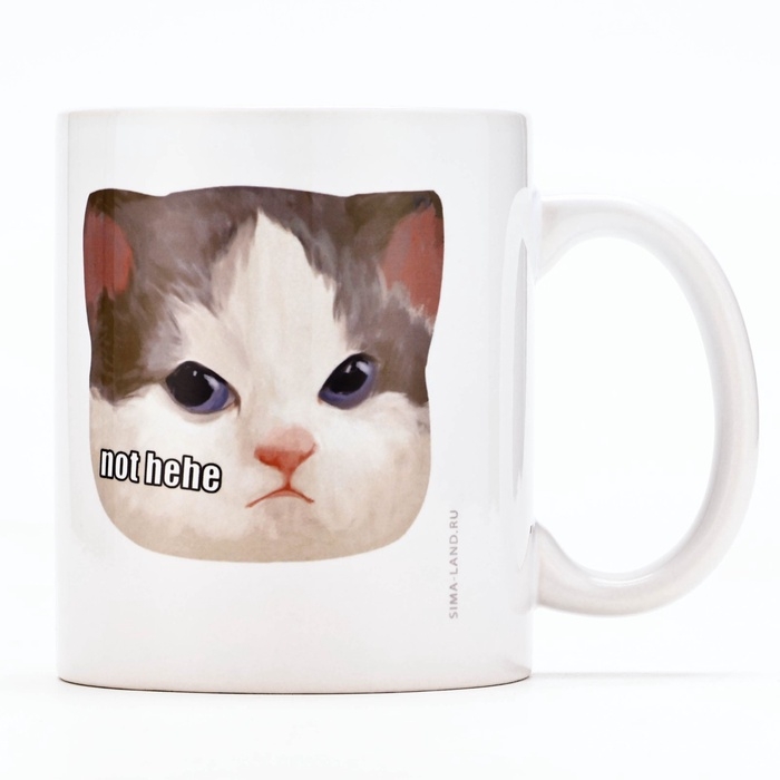 Кружка керамическая с сублимацией Дорого внимание «Хехе», 320 мл Кружка керамическая с сублимацией Дорого внимание «Хехе», 320 мл