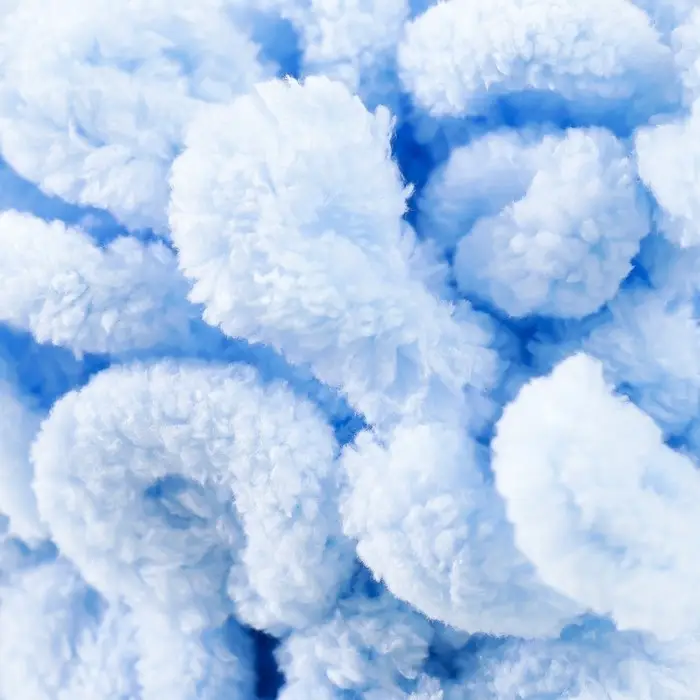 Плюшевая пряжа для вязания руками ALIZE, Puffy, 100% микрополиэстер, 9 м/100 г, (183 св. голубой)